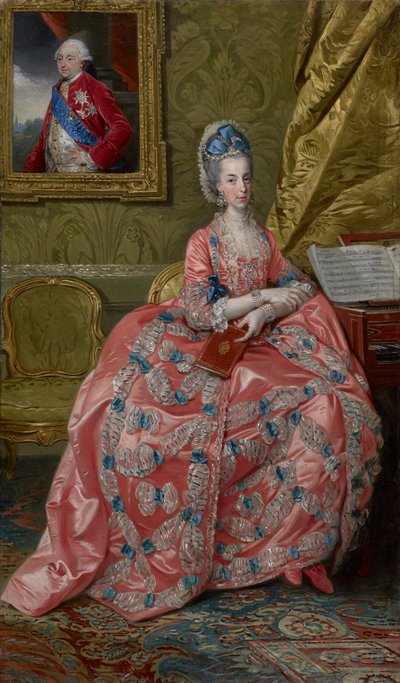 Portret van aartshertogin Maria Amalia van Oostenrijk, hertogin van Parma door Johan Joseph Zoffany