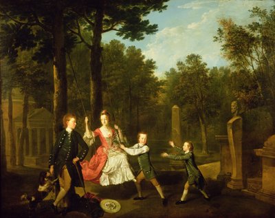 De kinderen van de 4e hertog van Devonshire door Johann Zoffany