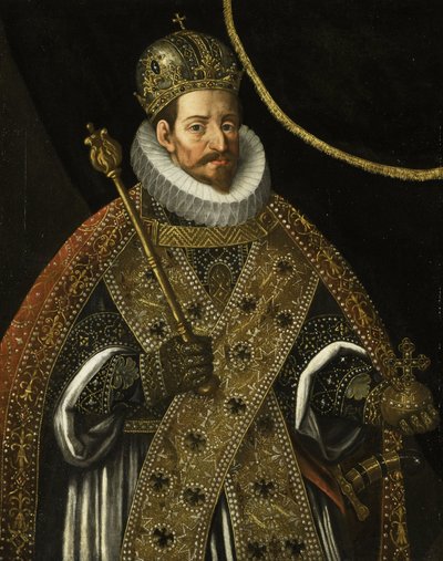 Matthias, Keizer van het Heilige Roomse Rijk (1557-1619) door Johann or Hans von (circle of) Aachen
