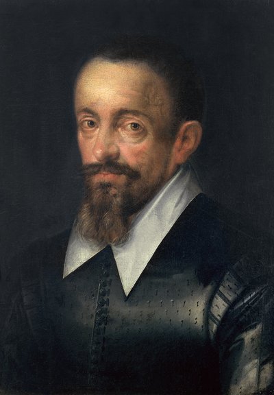 Johannes Kepler (1571-1630), astronoom, c.1612 door Johann or Hans von Aachen