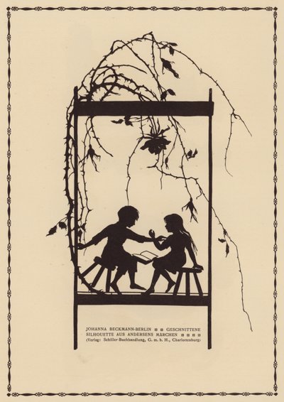 Silhouet uit een sprookje van Hans Christian Andersen door Johanna Beckmann