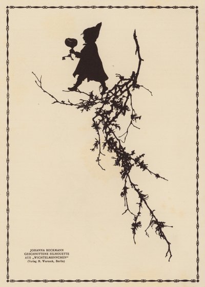 Silhouet van een elfje door Johanna Beckmann