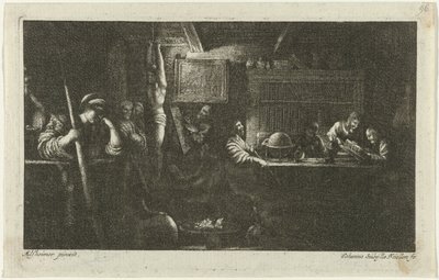 Minerva als beschermster van de kunsten en wetenschappen door Johanna Sibilla Küsel