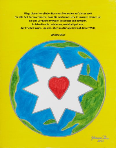 De Rosentaler Hartliefde-Ster voor alle mensen van deze wereld door Johanna Thier