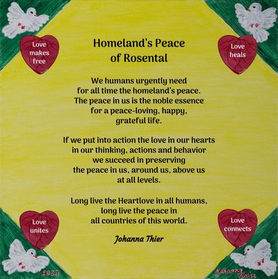 Vrede van het thuisland van Rosental door Johanna Thier