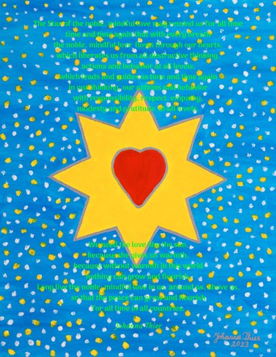 De ster van de nobele, bedachtzame liefde door Johanna Thier