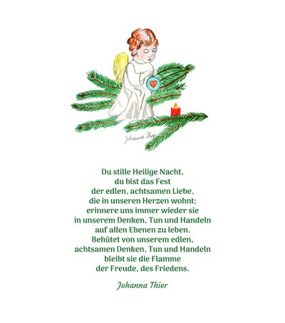 Kerstengel door Johanna Thier