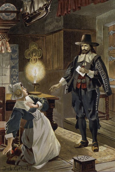 Illustratie voor De Vliegende Hollander door Johannes (after) Gehrts