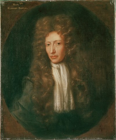 Portret van Robert Boyle door Johannes (after) Kerseboom