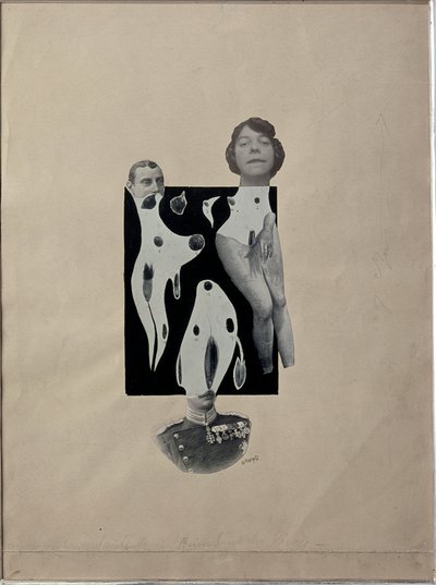 Venus naar het Koningsbad Collage door Johannes Baargeld door Johannes Baargeld