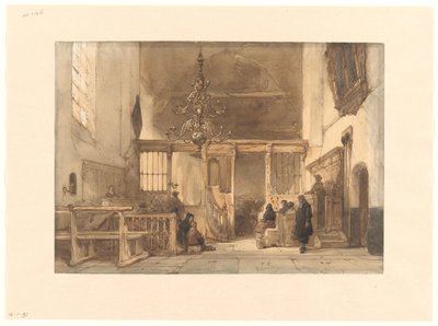 Interieur van een kerk te Utrecht door Johannes Bosboom