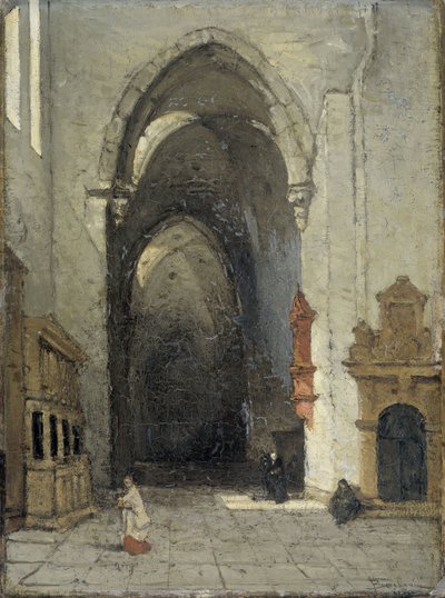 Interieur van de Dom in Trier door Johannes Bosboom