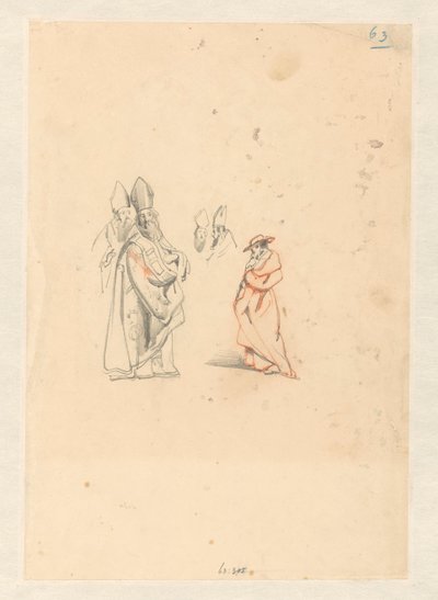 Studies van bisschoppen en een kardinaal door Johannes Bosboom