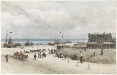 Het strand van Scheveningen door Johannes Bosboom