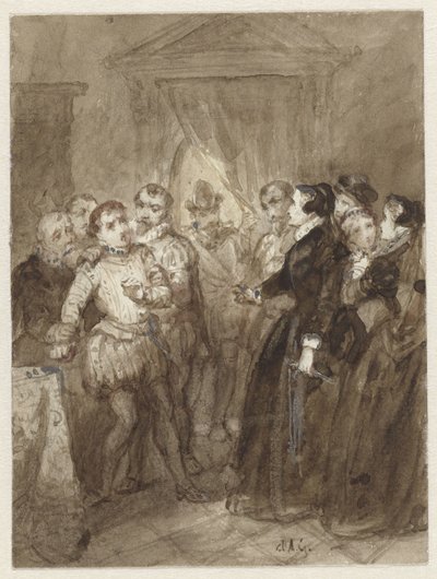 Scène uit de Tachtigjarige Oorlog door Johannes Christiaan d