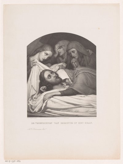 Vrouwen bij het graf van Christus door Johannes Christiaan d