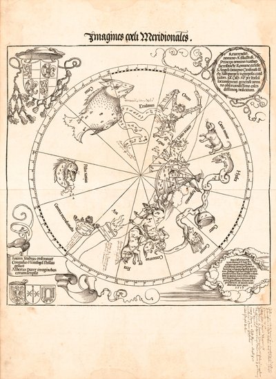 Imagines coeli meridionales door Johannes; Dürer Stabius