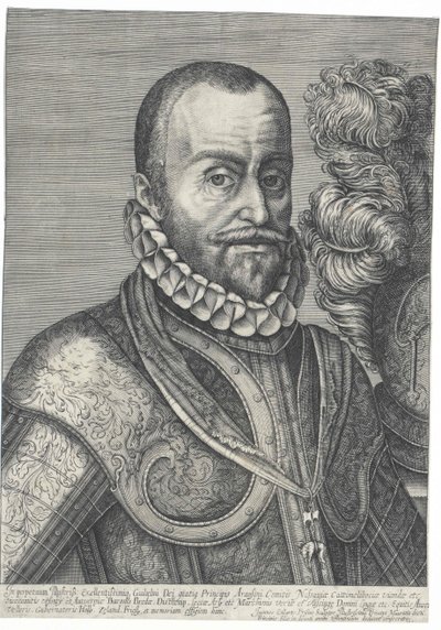 Graaf van Holland, afbeelding van prins Willem I van Oranje door Johannes Eillarts