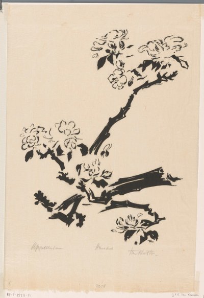 Appelbloesem door Johannes Frederik Engelbert ten Klooster (signed by artist)