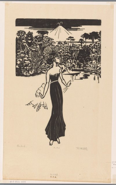Danseres door Johannes Frederik Engelbert ten Klooster (signed by artist)
