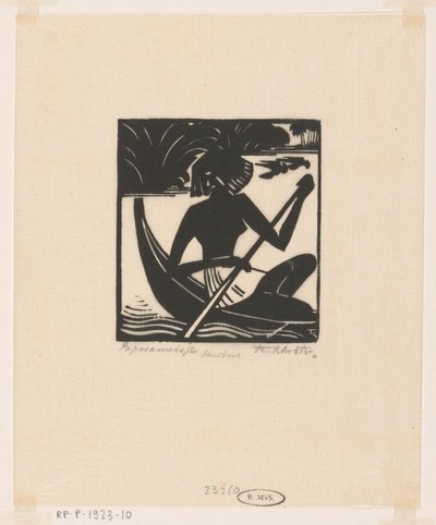 Papoeameisje door Johannes Frederik Engelbert ten Klooster (signed by artist)