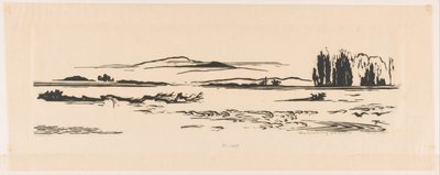 Riviermonding N. N. Guinea door Johannes Frederik Engelbert ten Klooster (signed by artist)