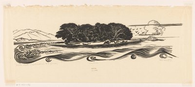 Vader Smit, Geelvinkbaai, Nederlands-Nieuw-Guinea door Johannes Frederik Engelbert ten Klooster (signed by artist)