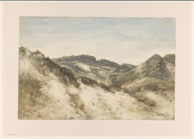 Duinlandschap bij Zorgvliet door Johannes Gijsbert Vogel