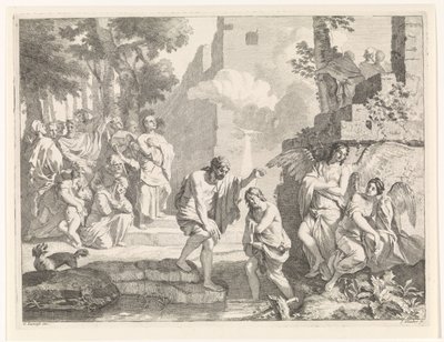 Doop van Christus door Johannes Glauber