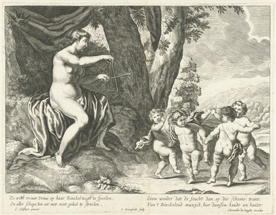 Venus en dansende putti door Johannes Gronsveld