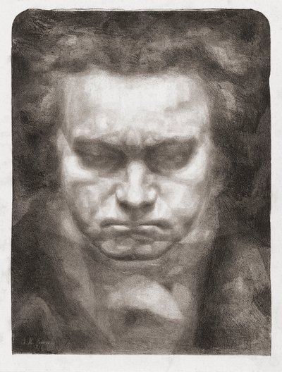 Ludwig van Beethoven, portret door Johannes Hendricus Fekkes