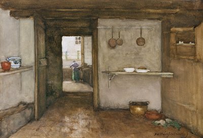 Keukeninterieur, ca. 1899 door Johannes Hendrik Weissenbruch