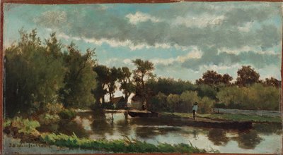 Dichtbij Noorden, 19e eeuw door Johannes Hendrik Weissenbruch