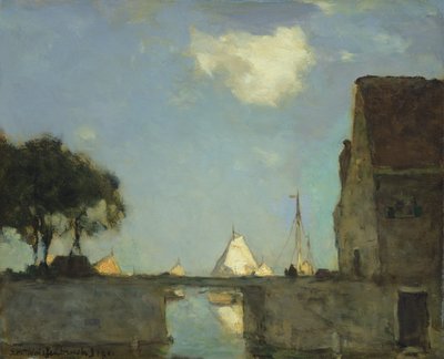 Noorden, nabij Nieuwkoop, 1901 door Johannes Hendrik Weissenbruch