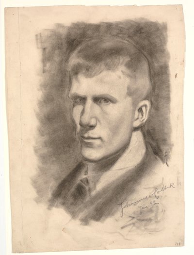 Zelfportret door Johannes Holbek