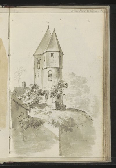 Torens van de Noorderpoort te Hoorn door Johannes Huibert Prins