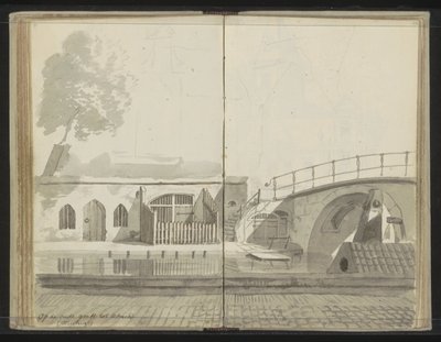 Weesbrug over de Oudegracht te Utrecht door Johannes Huibert Prins