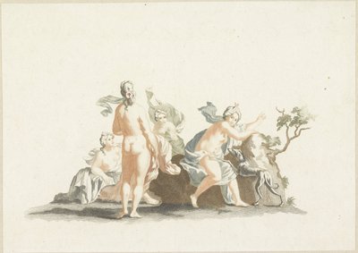 Diana en haar nimfen door Johannes Jacobsz van den Aveele (attributed to)