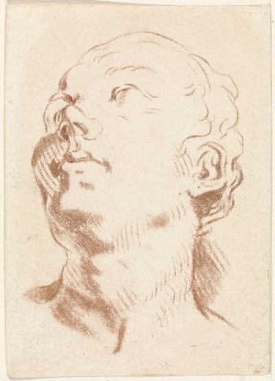 Kop van vrouw door Johannes Janson (possibly)
