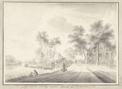 Gezicht van de doorslag tussen Utrecht en Vreeswijk door Johannes Janson