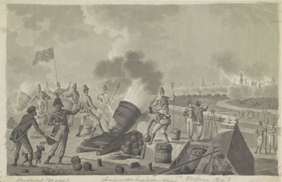 Bombardement van Vlissingen door de Britten, 1809 door Johannes Jelgerhuis (possibly)