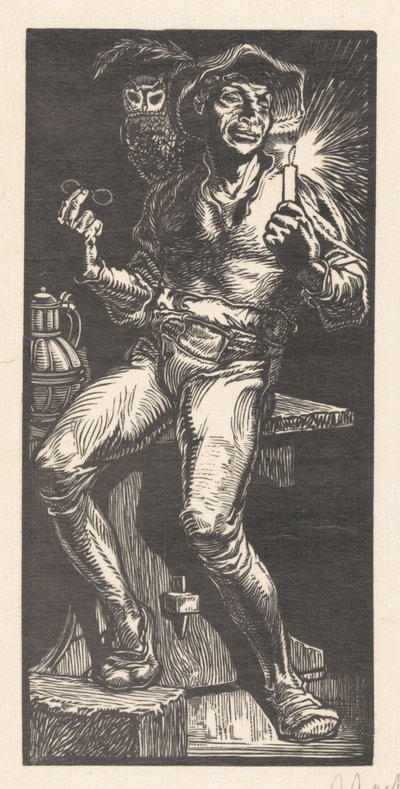 Tijl Uilenspiegel door Johannes Josephus Aarts (signed by artist)