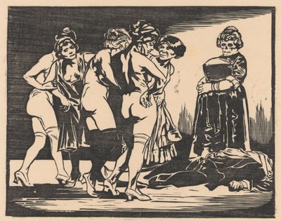Allegorie op de onkuisheid door Johannes Josephus Aarts