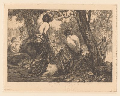 Badende vrouwen door Johannes Josephus Aarts