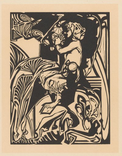 Sater met druiventros door Johannes Josephus Aarts