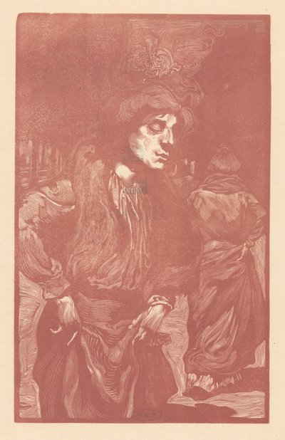 Twee vrouwen lopend op straat door Johannes Josephus Aarts