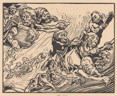 Zwevende fantasiewezens door Johannes Josephus Aarts