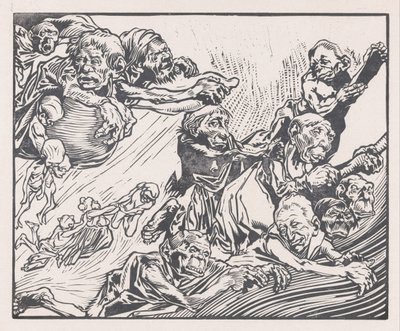 Zwevende fantasiewezens door Johannes Josephus Aarts