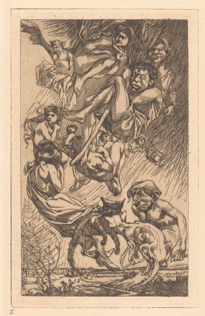 Zwevende mensen, fantasiewezens en katten door Johannes Josephus Aarts