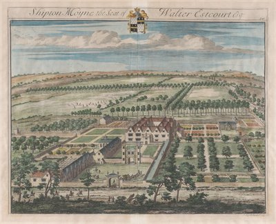 Shipton Moyne, Het landgoed van Walter Estcourt, Esq. door Johannes Kip